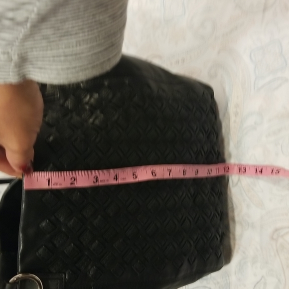 Black Woven Coach Tote & Matching Clutch - Picture 14 of 15